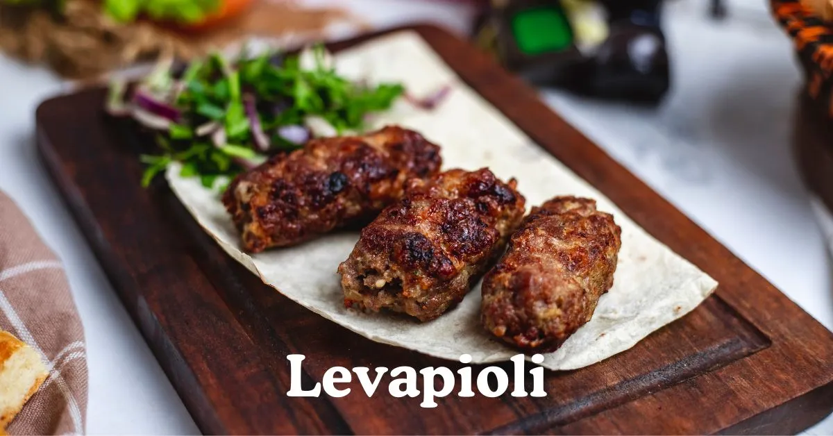 Traditional Levapioli dish served with bread and herbs